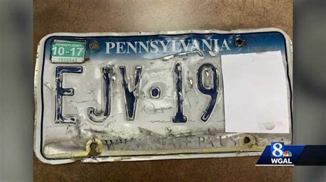 pennsylvania license plate peeling